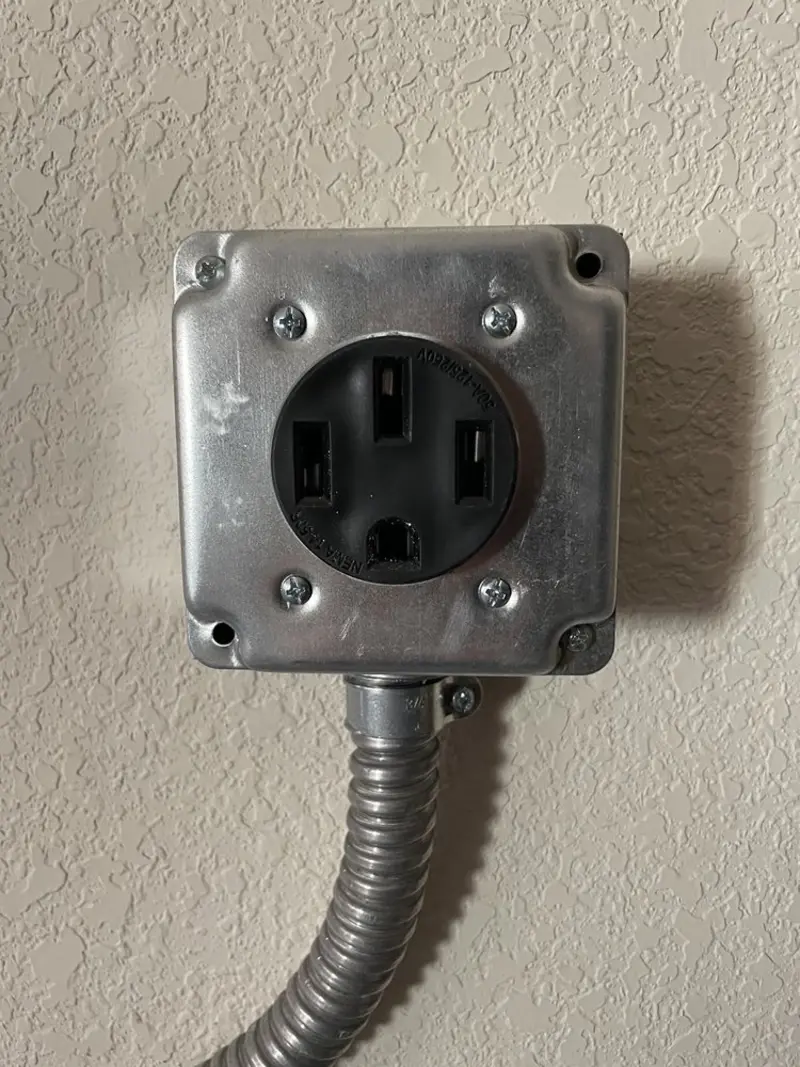 NEMA 14-50 outlet installed for Smart Home Electrical in Bagdad